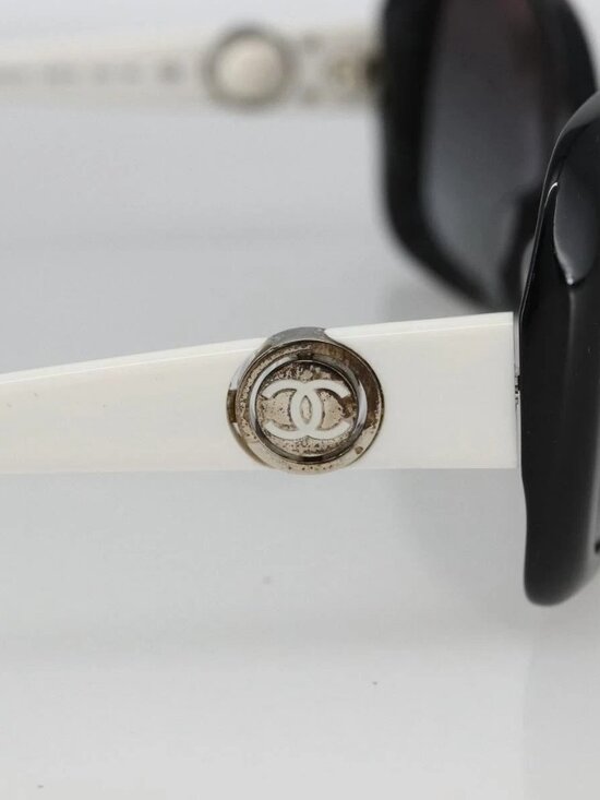 GUCCI Sunglasses plastic Black White Auth bs33727 main image 6